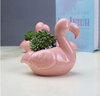 Flamingos shape bird ceramic succulent planter pots (Set of 3)