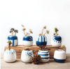 Mini Succulent Ceramic Pots (Set Of 8)