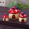 Vintage Gardening Mushroom Miniature Ornaments